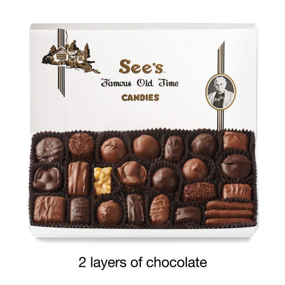 SEE’S CANDIES ASSORTED \ MILK AND DARK CHOCOLATE